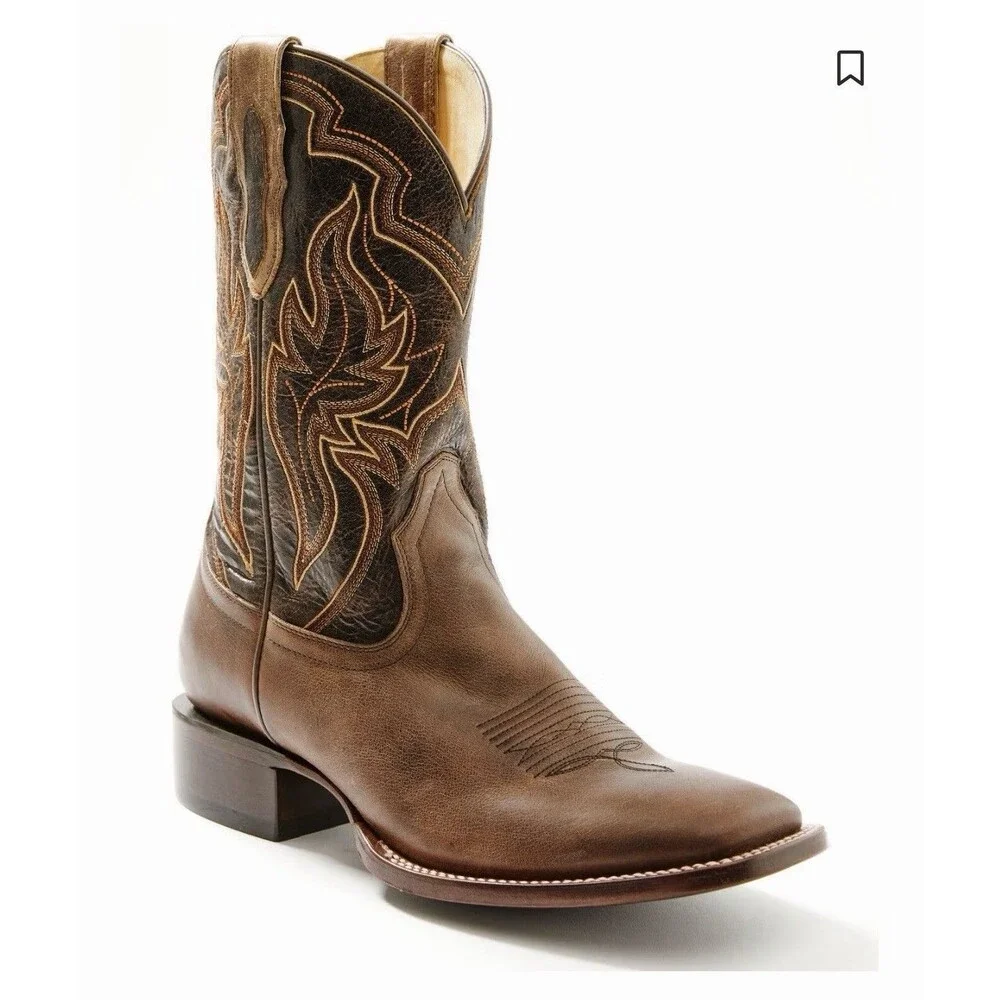 EUC Cody James Men’s Harper Western Boots Size 10.5 Brown Square Toe Cowboy